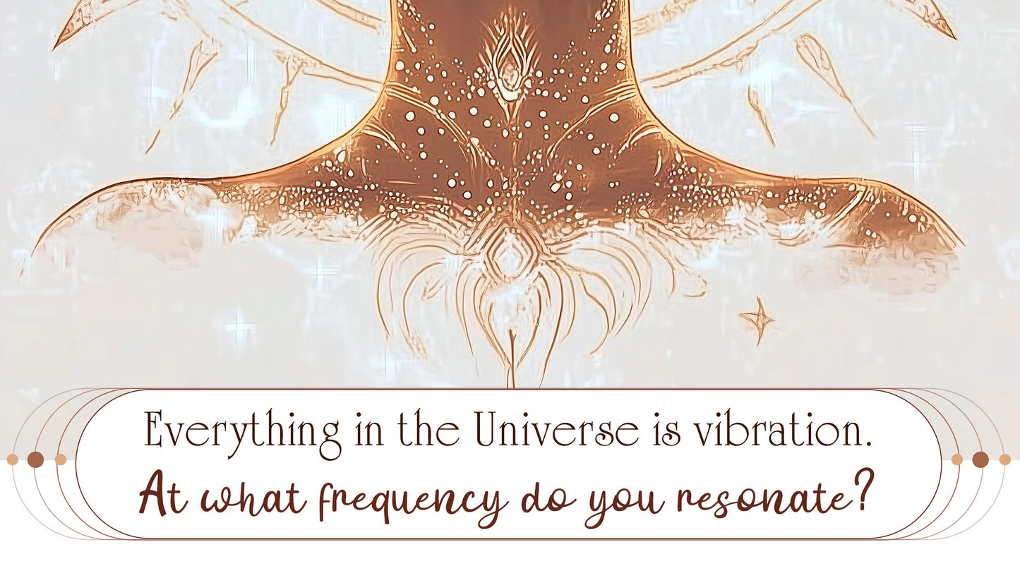 Spiritual Boho Printable Poster – "Everything is Vibration" Quote – Warm Calming Colors Digital Art Print – Mindfulness and Soulful Decor