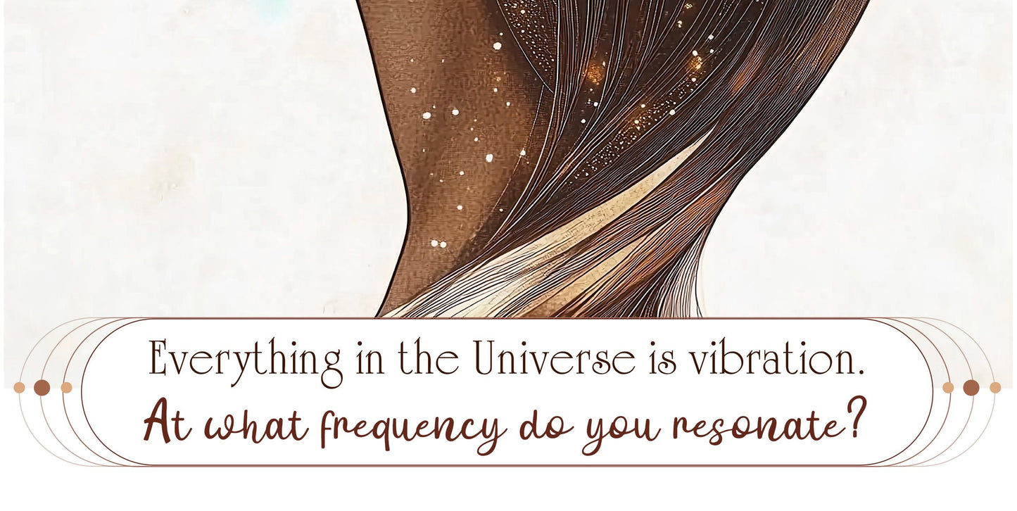Spiritual Boho Printable Art – "Everything is Vibration" Quote – Warm Beige and White Digital Download – Mindfulness and Soulful Decor