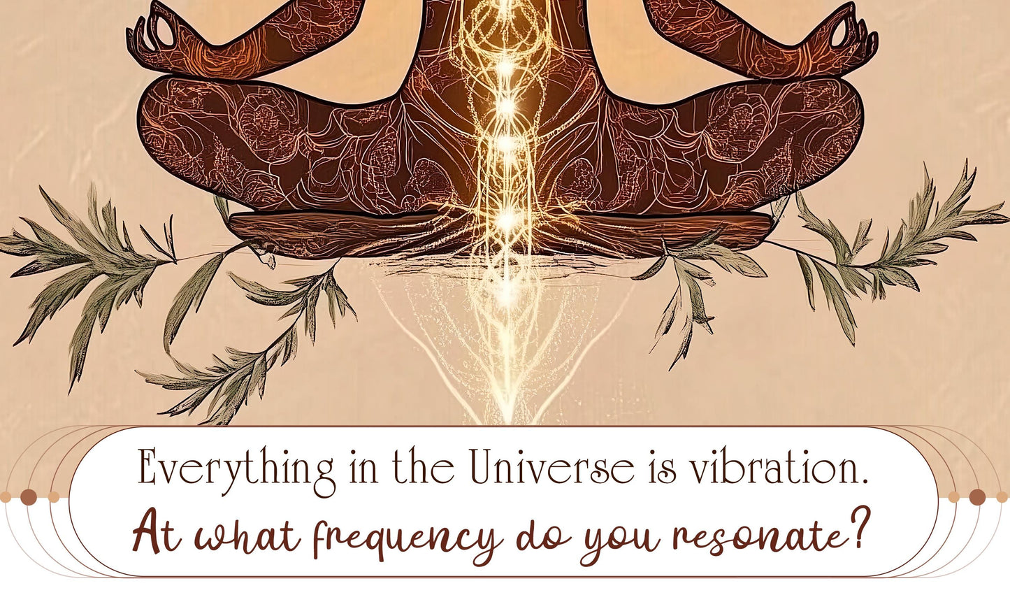 Chakras Printable Yoga Art featuring a thought-provoking question inspired by Buddhist philosophy – Natural Colors Wall Decor